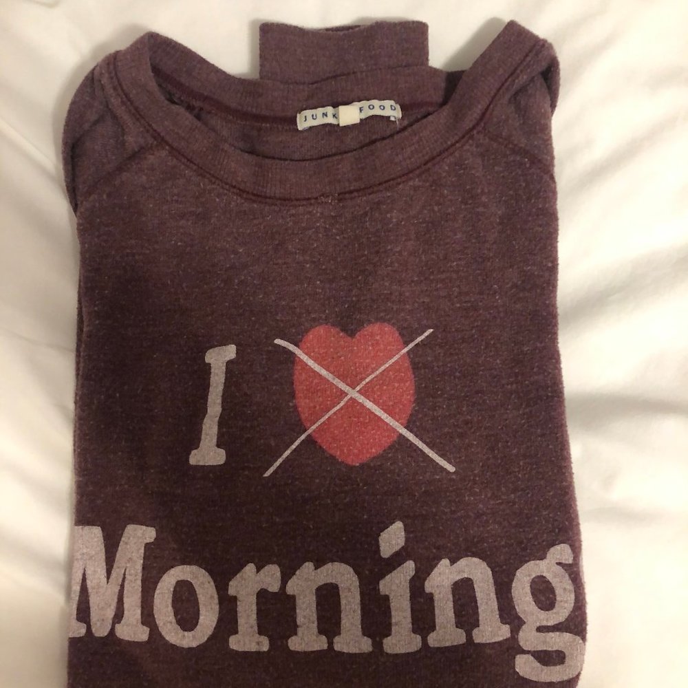 I hate mornings long sleeve shirt